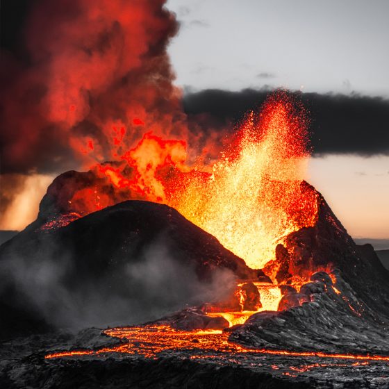 Fagradalsfjall Volcano, Iceland - Photo by Award Winning Aerial Filmmaker Dronographer